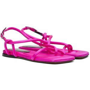 Proenza Schouler satin-effect strappy flat sandals - hot pink - 40